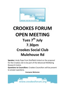 Open Meeting Poster 7th July 2015