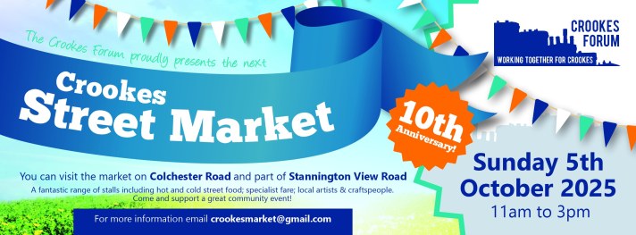 Crookes Street Market – Sunday 5 October 2025